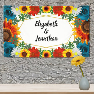 Floral geometric spandoek