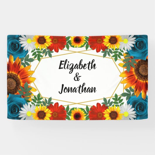 Floral geometric spandoek (Horizontaal)