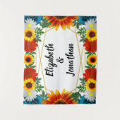 Floral geometric wandkleed (Voorkant)