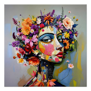 Floral Geometry – een botanisch portret Perfect Poster