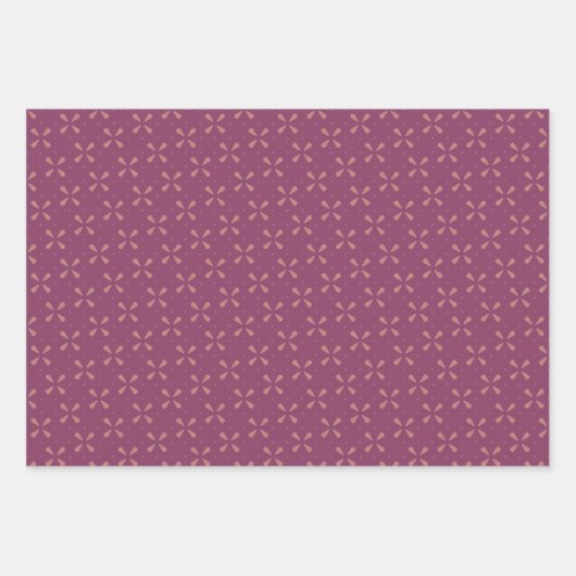 Floral geometry inpakpapier vel (Voorkant)