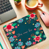  Floral Gepersonaliseerde Inspirivity Mousepad Muismat