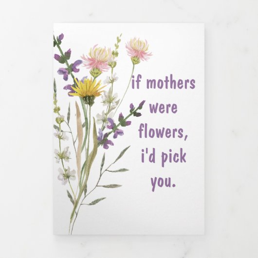 Floral Gepersonaliseerde Moederdag Kaart (Cover)