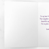 Floral Gepersonaliseerde Moederdag Kaart (Binnenzijde eerst)