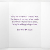 Floral Gepersonaliseerde Moederdag Kaart (Binnenkant midden)