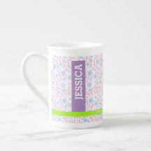 Floral Gepersonaliseerde naam & Monogram
