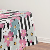 Floral, gestreept tafelkleed (Voorbeeld)