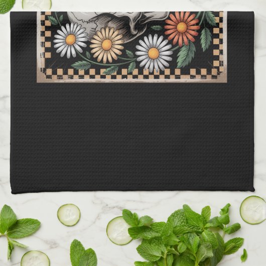 Floral Ghost Fall Boho Halloween 2 Theedoek (Gevouwen)