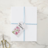 Floral gift label cadeaulabel (Met Touw)