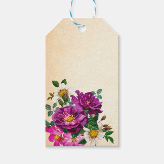 Floral Gift Labels Cadeaulabel (Voorkant)