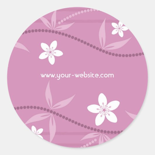 Floral Gift Sticker (Voorkant)