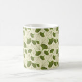 Floral Gingko Leaf Pattern Koffiemok (Center)