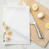 Floral Giraffe Kitchen Hand Towel Theedoek (Quarter Fold)