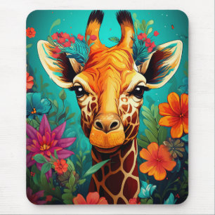Floral Giraffe Portrait-9319 Muismat