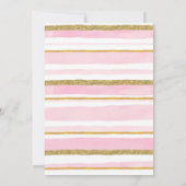 Floral Girl Beer Verjaardagsuitnodiging Kaart (Achterkant)