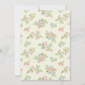 Floral Girl Elephant Baby Shower Invitations (Dos)