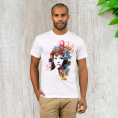 Floral Girl Mannen T-Shirt