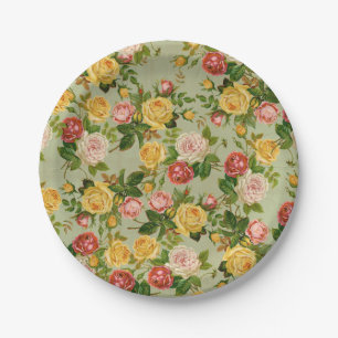 "Floral Girly"-Roos Papieren Bordje