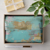 Floral Glam Vrouw met Roze Drink Decoupage Tissuepapier (Geschenk)