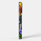 Floral Glas in lood artwork Case-Mate iPhone Case (Achterkant / Rechts)