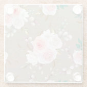 Floral Glazen Onderzetter (Achterkant)