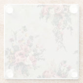  Floral Glazen Onderzetter (Achterkant)