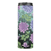 *~* Floral Glitter Succulent Girly Thermosbeker (Achterkant)