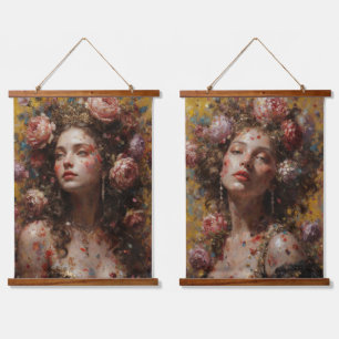 Floral Goddess – Ensemble de tapisseries en bois D