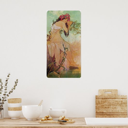 Floral Goddess Poster (Keuken)