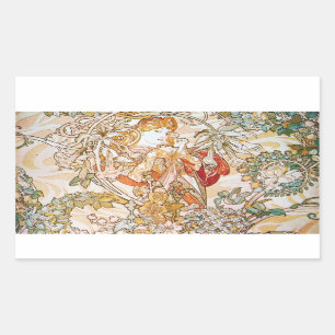 Floral Goddess Rechthoekige Sticker