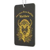 Floral Gold Bison Head Decor Luchtverfrisser (Links)