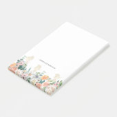 Floral Gold Butterfly Monogram op maat Post-it® Notes (Schuin)