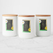 Floral Gold et Parties scintillant verte Étiquette (Bouteilles)