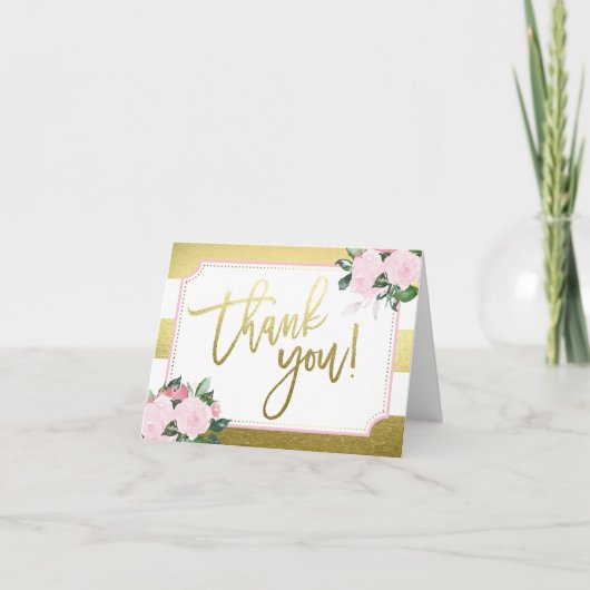 Floral Gold Faux Foil | Merci (Devant)