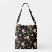 Floral Gold Roos Crossbody Tas (Achterkant)