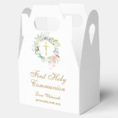 Floral Gold Script voor de eerste Waterverf van de Bedankdoosjes (Geopend)