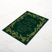 Floral Gold Victorian Mariage Foil Invitation (Rotation)