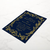 Floral Gold Victorian Mariage Foil Invitation (Rotation)