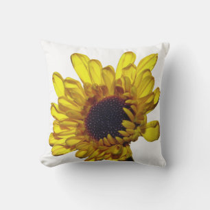 Floral Golden Bright Yellow Flower Abstract Gift Buitenkussen