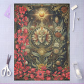 Floral Gothic Tarot Reader's Card Abstract Collage Tissuepapier (Craft)