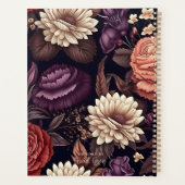 Floral gothique Blush Rouge Fleur noire (Dos)