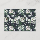 Floral Gouache Book Request Baby shower Informatiekaartje (Achterkant)