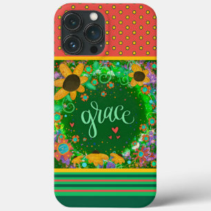 Floral Grace Inspirivity Custom iPhone 13 Pro Max Hoesje