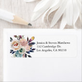 Floral Grace retour adreslabel Etiket (Insitu)