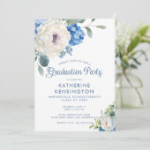 Floral Gradual Roos Hydrangea Kaart (Staand voorkant)