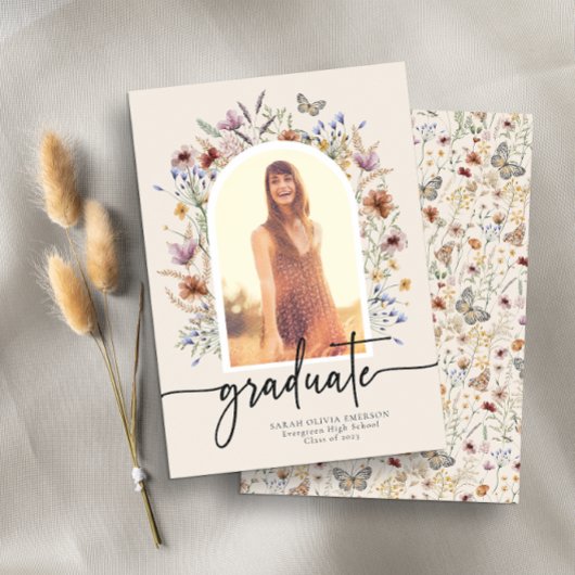 Floral Graduate Faire-part