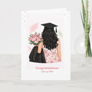 Floral Graduation Card – Congratulations Class of Kaart