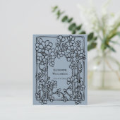  Floral Graduation Party Kaart (Staand voorkant)