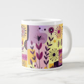 Floral graffiti extra grote beker (Voorkant rechts)