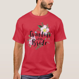 Floral Grandma van de Bride Bridal Party T-shirt